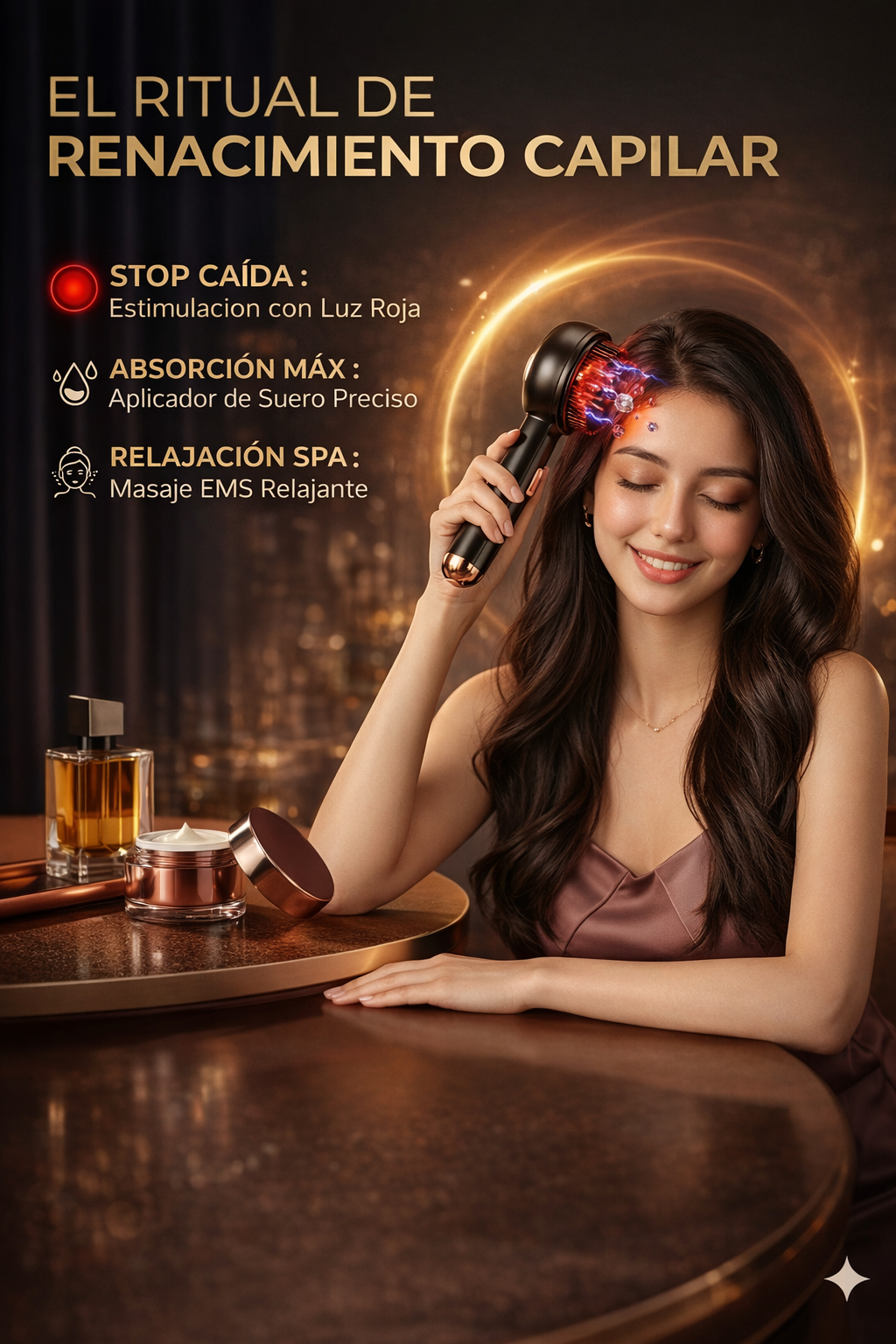 Peine de Masaje Terapéutico LED